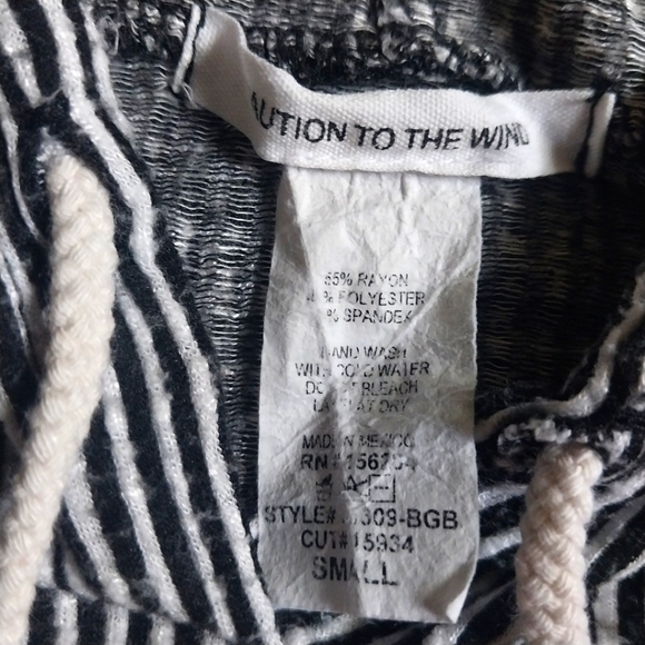 Caution to the Wind Striped Hoodie, Size Small - Picture 5 of 5